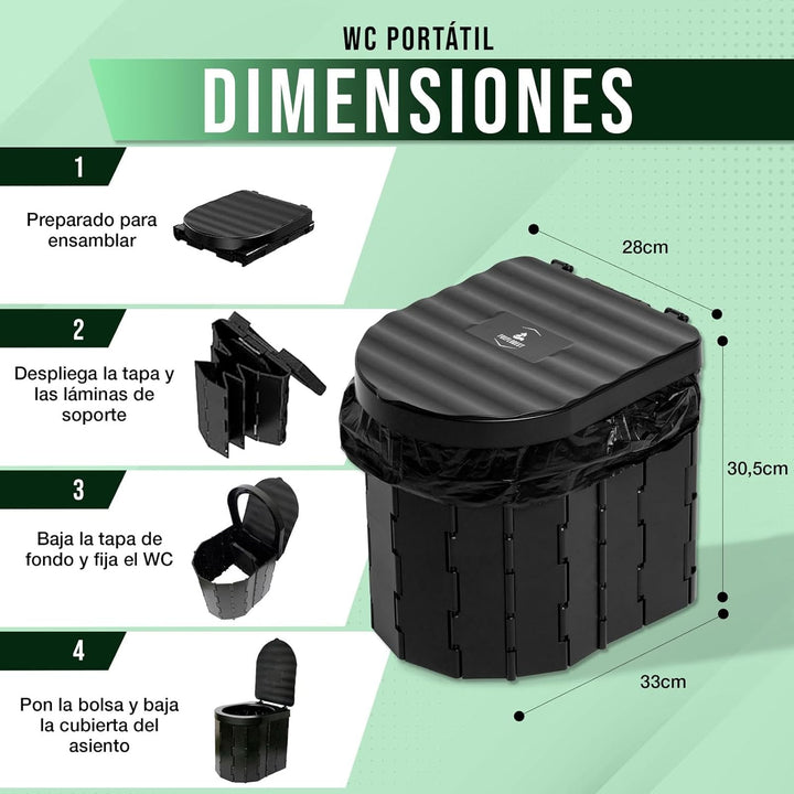 Kit Completo de Higiene: WC, Ducha y Tienda de Privacidad